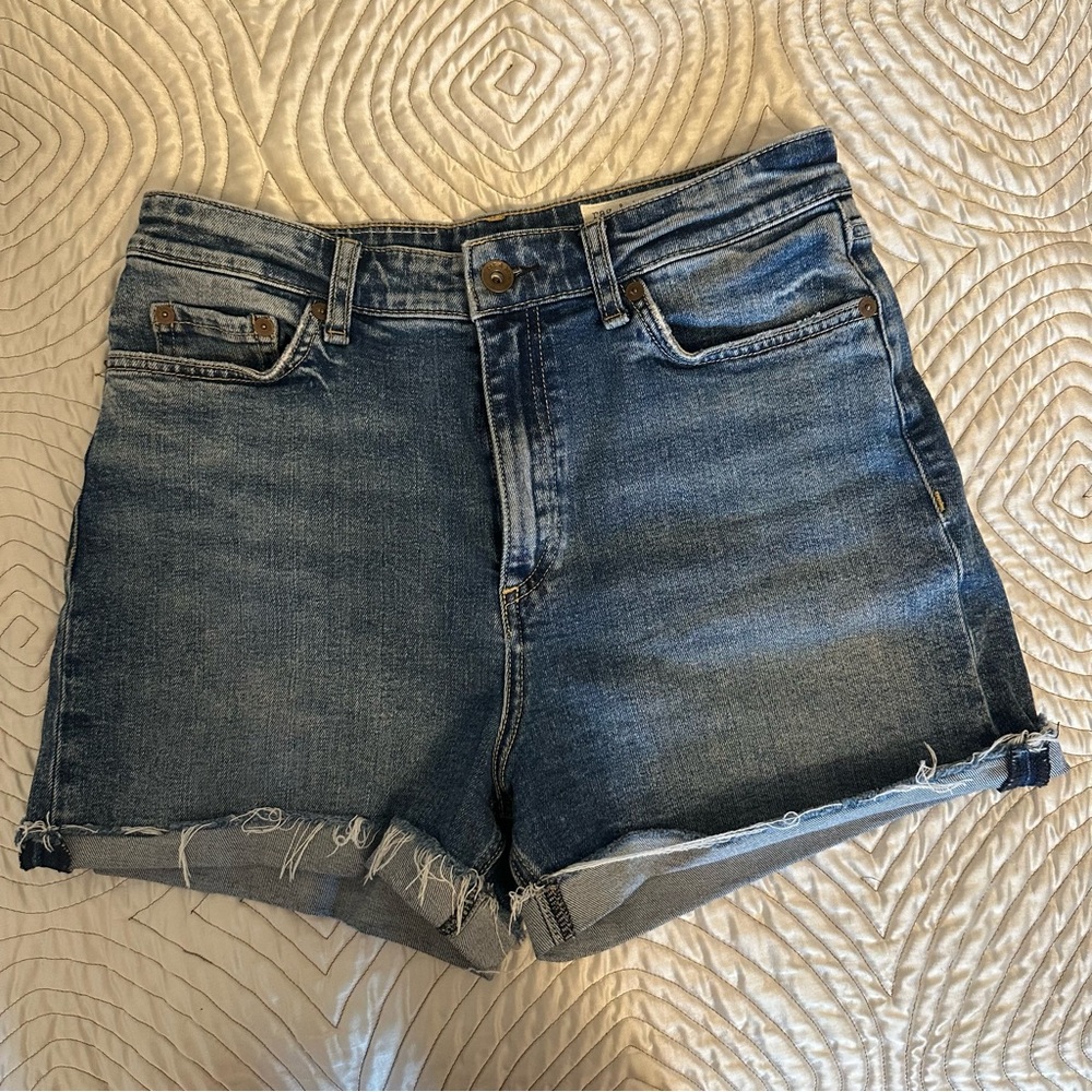 rag & bone Classic High-Rise Blue Jean Shorts